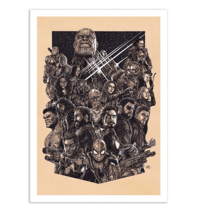 Art-Poster - Avengers Infinity War - William Erhel