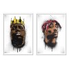 2 Art-Posters 30 x 40 cm - Biggie and Tupac - Bokkaboom
