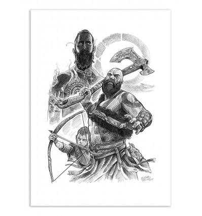 Art-Poster - God of War - William Erhel