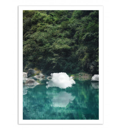 Art-Poster - Remote lake - Tom Fabia