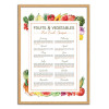 Art-Poster - Seasonal fruits and vegetables - Frog Posters