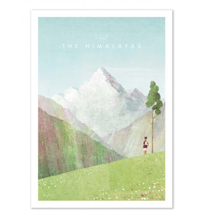Art-Poster - Visit The Himalayas - Henry Rivers