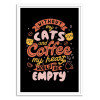 Art-Poster - Cats and coffee - EduEly