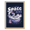 Art-Poster - Chilling in space - EduEly