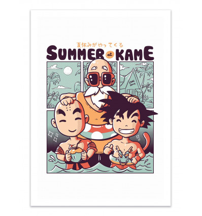 Art-Poster - Summer at Kame - EduEly