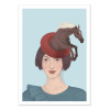Art-Poster - Hat horse - Silja Goetz
