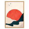 Art-Poster - Drowning sun - Kubistika