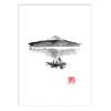 Art-Poster - Fuji and boat - Pechane Sumie