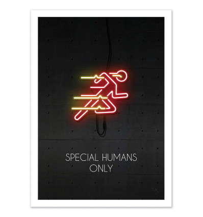 Art-Poster - Special humans only - Rubiant