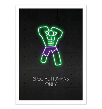 Art-Poster - Special humans only Version 3 - Rubiant