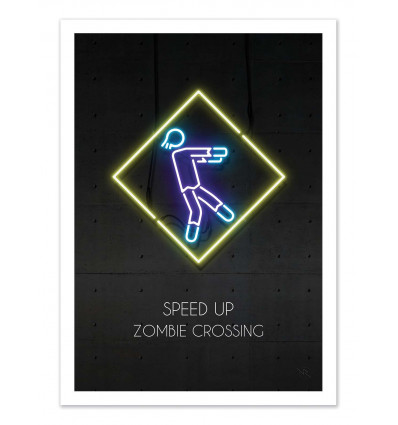 Art-Poster - Zombie crossing - Rubiant