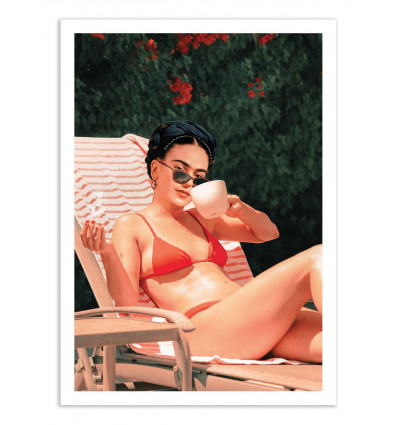 Art-Poster - Frida on vacation - Jonas Loose