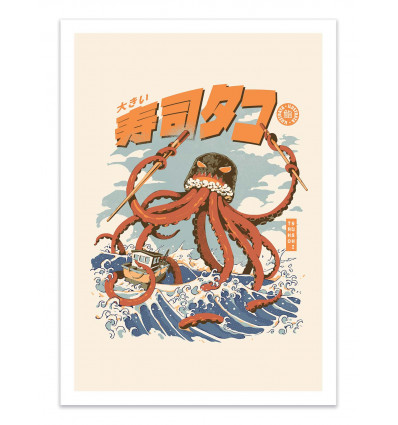 Art-Poster - Tako sushi - Ilustrata