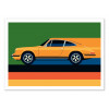 Art-Poster - Orange vintage sports car - Bo Lundberg
