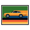 Art-Poster - Orange vintage sports car - Bo Lundberg