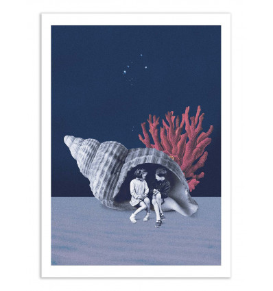 Art-Poster - Can you hear the ocean - Maarten Leon
