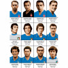 Art-Poster - Legends of Italy Football team - Olivier Bourdereau