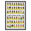 Art-Poster - Legends of Brazil Football team - Olivier Bourdereau