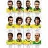 Art-Poster - Legends of Brazil Football team - Olivier Bourdereau
