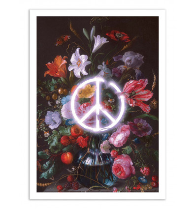 Art-Poster - Peace and flowers - Jonas Loose