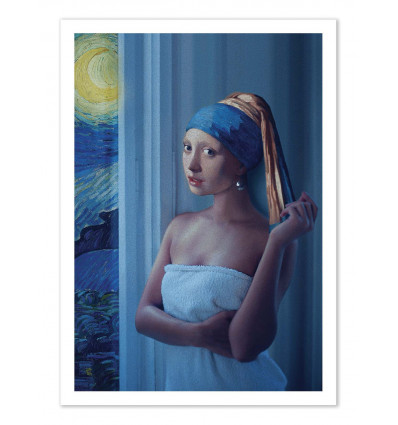 Art-Poster - Starry night girl - Jonas Loose