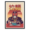 Art-Poster - Kamen rider eating ramen - Rafa Gomes