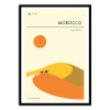 Morocco Travel Poster - Jazzberry Blue