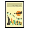 New-York Travel Poster - Jazzberry Blue