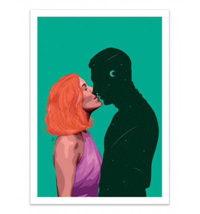 Art-Poster - Space Kiss - Ana Ariane