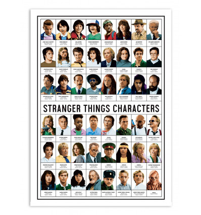 Art-Poster - Stranger Things Characters - Olivier Bourdereau