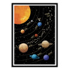 Art-Poster - Solar System - Cats and Dotz by The Artcicle