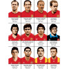 Art-Poster - Legends of Spain Football team - Olivier Bourdereau
