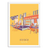 Art-Poster - Ile de Groix - cafe? de la jete?e - Artmoric