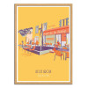 Art-Poster - Ile de Groix - cafe? de la jete?e - Artmoric