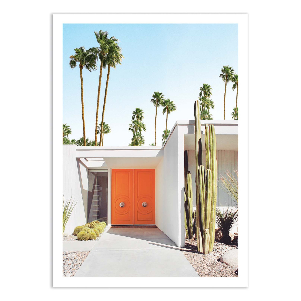 Art-Poster californian house - Palm springs California - Gal Design