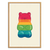 Art-Poster - Rainbow gummy bear - Andy Westface