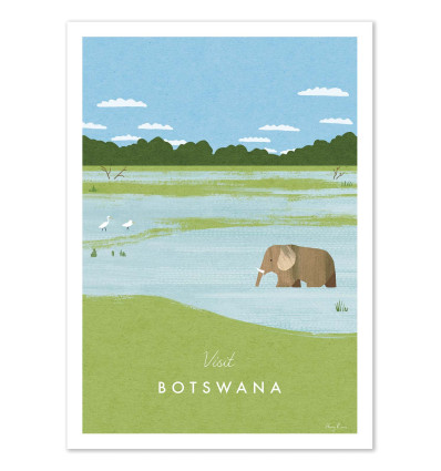 Art-Poster - Visit Botswana - Henry Rivers