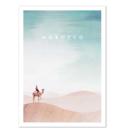 Art-Poster - Visit Morocco Sahara Desert - Henry Rivers