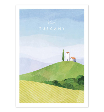Art-Poster - Visit Tuscany - Henry Rivers