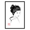 Art-Poster - Geisha in kimono - Pechane Sumie