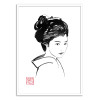 Art-Poster - Geisha in kimono - Pechane Sumie