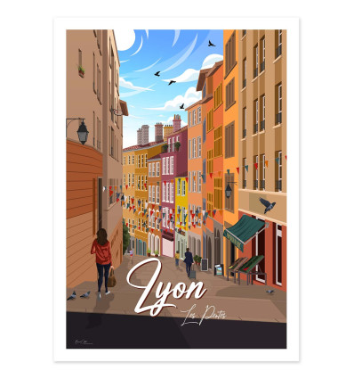 Art-Poster - Lyon Les Pentes - Benoi?t Collet