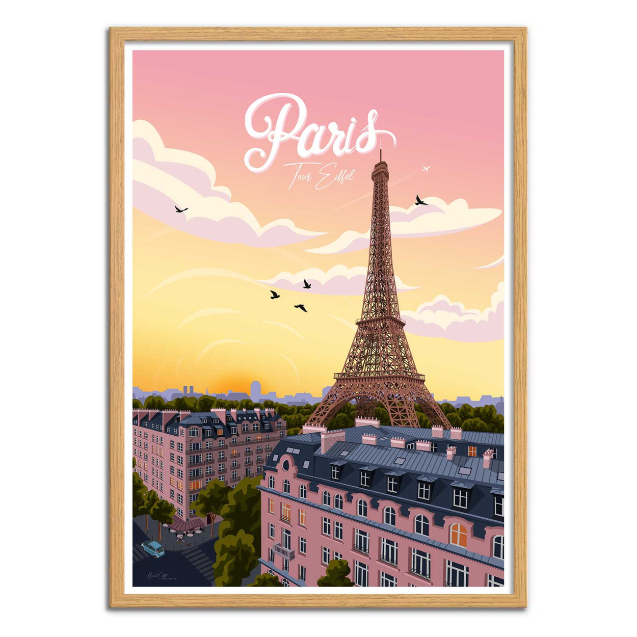 Affiche paris vintage - Poster ville paris