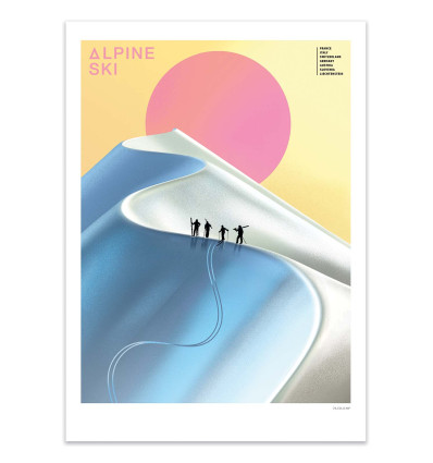 Art-Poster - Alpine Ski - Mark Harrison