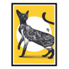 Art-Poster - Japanese cat tattoo yellow - Mark Harrison