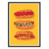 Art-Poster - Hotdog Yellow - Barrie Jones