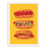 Art-Poster - Hotdog Yellow - Barrie Jones