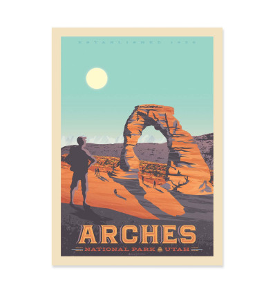 Art-Poster - Arches National Park - Olahoop Travel Posters