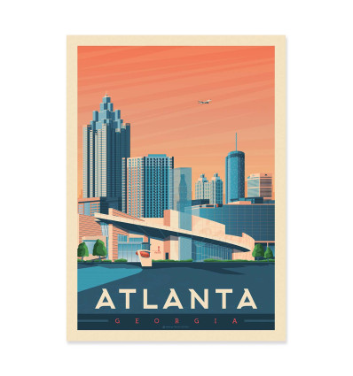Art-Poster - Atlanta - Olahoop Travel Posters
