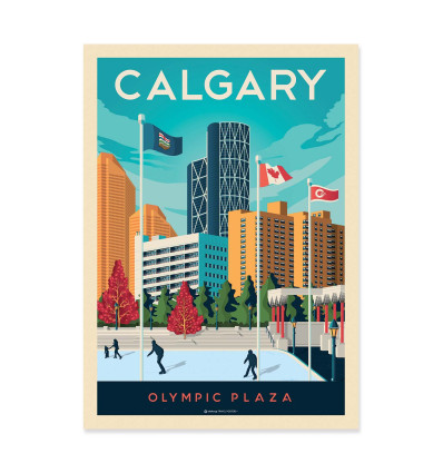 Art-Poster - Calgary - Olahoop Travel Posters